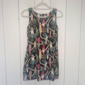 Vintage Hawaiian Surfboard Mini Dress